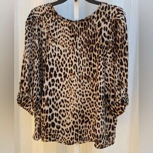 Leopard print Worthington blouse